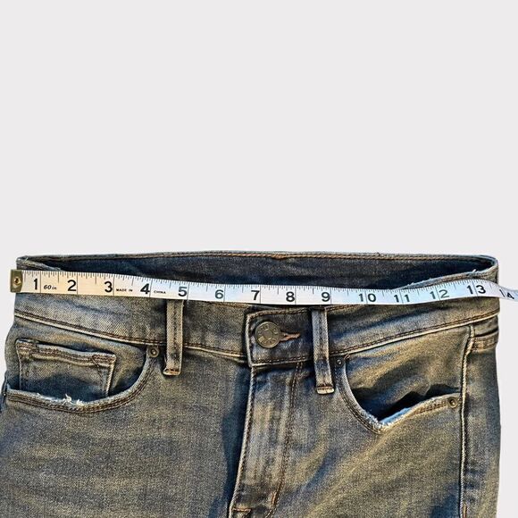 CROP HIGH RISE DISTRESSED SKINNY JEANS - Picture 14 of 14